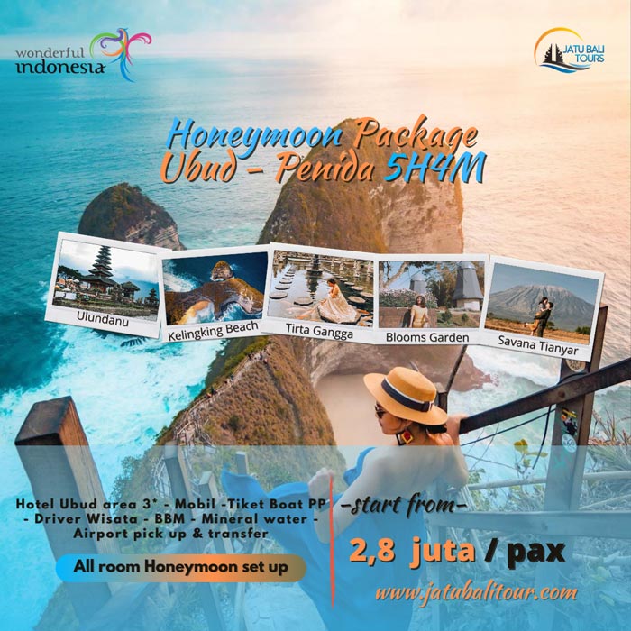 Paket Wisata Honeymoon Ubud Penida 5H4M